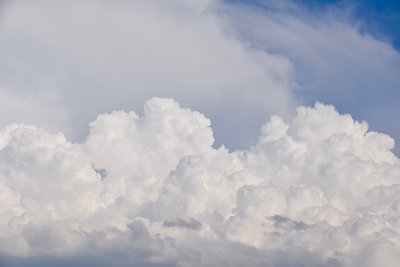 clouds, nature, cumulus, cloudy, sky, air, atmosphere, weather